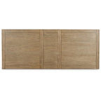 Mesa de comedor rectangular extensible de 80-98" – Capacidad para 8 personas, madera y acero marrón
