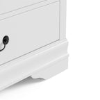 Cómoda tradicional de madera maciza con 5 cajones – Almacenamiento clásico para dormitorio, 4 colores