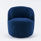Sillón giratorio de 360° con barril – Tejido suave de borreguito, respaldo ergonómico