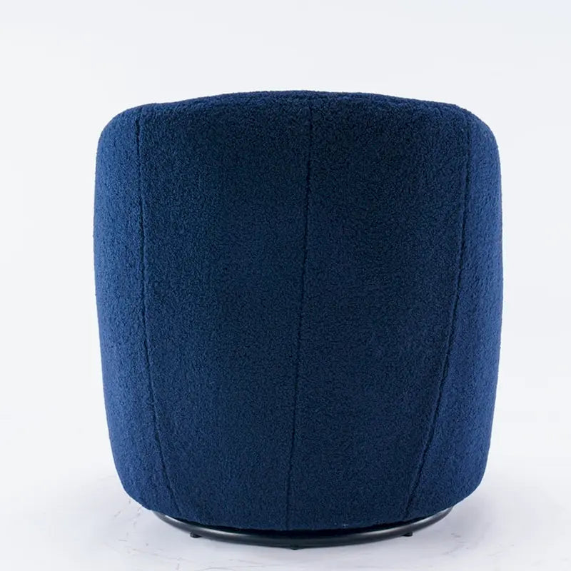 Sillón giratorio de 360° con barril – Tejido suave de borreguito, respaldo ergonómico