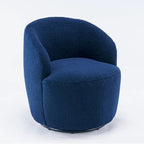 Sillón giratorio de 360° con barril – Tejido suave de borreguito, respaldo ergonómico