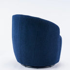 Sillón giratorio de 360° con barril – Tejido suave de borreguito, respaldo ergonómico