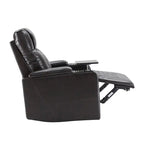 Sillón reclinable eléctrico con puerto de carga USB, bandeja giratoria y portavasos