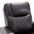 Sillón reclinable eléctrico con puerto de carga USB, bandeja giratoria y portavasos