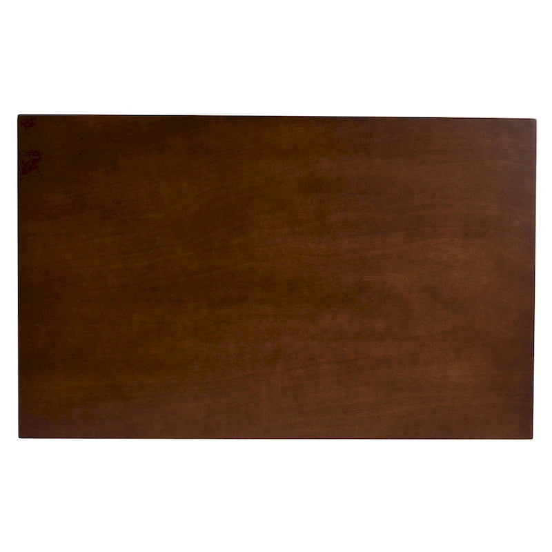 Mesa de comedor rectangular de madera de estilo moderno de mediados de siglo – Capacidad para 4 personas, acabado en nogal