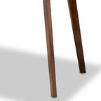 Mesa de comedor rectangular de madera de estilo moderno de mediados de siglo – Capacidad para 4 personas, acabado en nogal