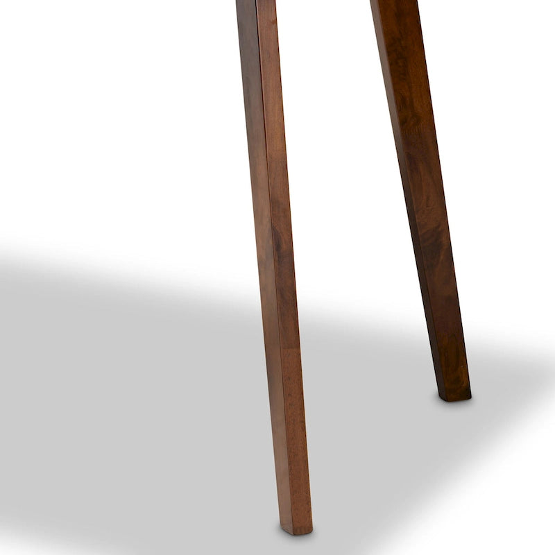 Mesa de comedor rectangular de madera de estilo moderno de mediados de siglo – Capacidad para 4 personas, acabado en nogal