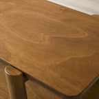 Mesa de centro con estante de madera de estilo moderno de mediados de siglo
