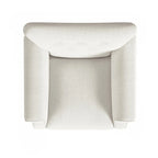 Sillón decorativo con brazos enrollados y respaldo capitoné – 3 colores, capacidad de 500 lb