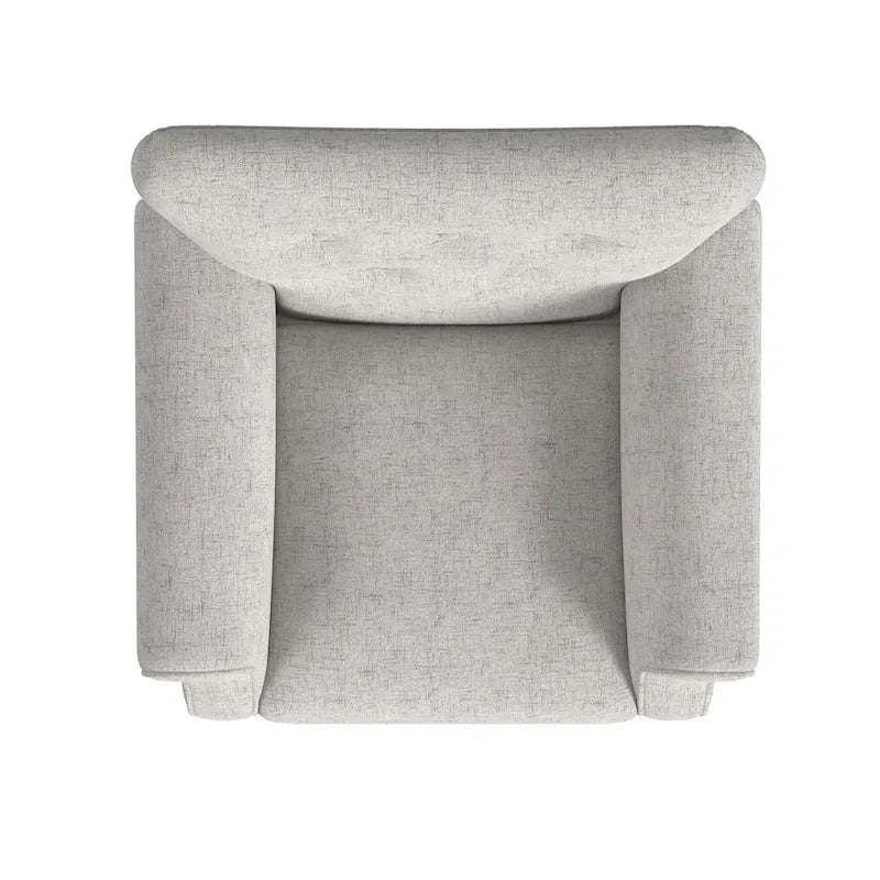 Sillón decorativo con brazos enrollados y respaldo capitoné – 3 colores, capacidad de 500 lb