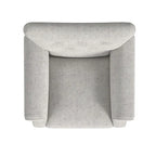 Sillón decorativo con brazos enrollados y respaldo capitoné – 3 colores, capacidad de 500 lb