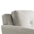 Sofá de dos plazas de microfibra con respaldo capitoné, disponible en 5 colores