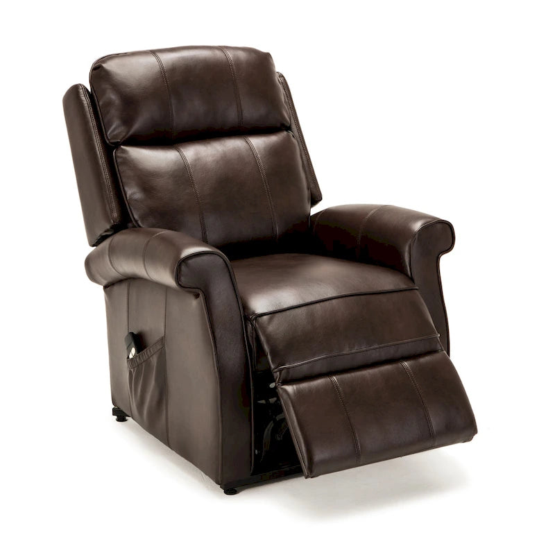 Sillón Reclinable Tradicional con Elevación Asistida – Piel Sintética, 3 Posiciones, 5 Colores