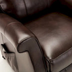Sillón Reclinable Tradicional con Elevación Asistida – Piel Sintética, 3 Posiciones, 5 Colores