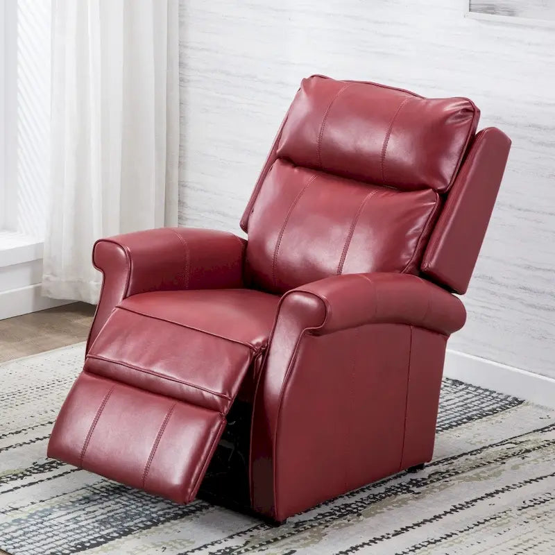 Sillón Reclinable Tradicional con Elevación Asistida – Piel Sintética, 3 Posiciones, 5 Colores