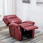 Sillón Reclinable Tradicional con Elevación Asistida – Piel Sintética, 3 Posiciones, 5 Colores