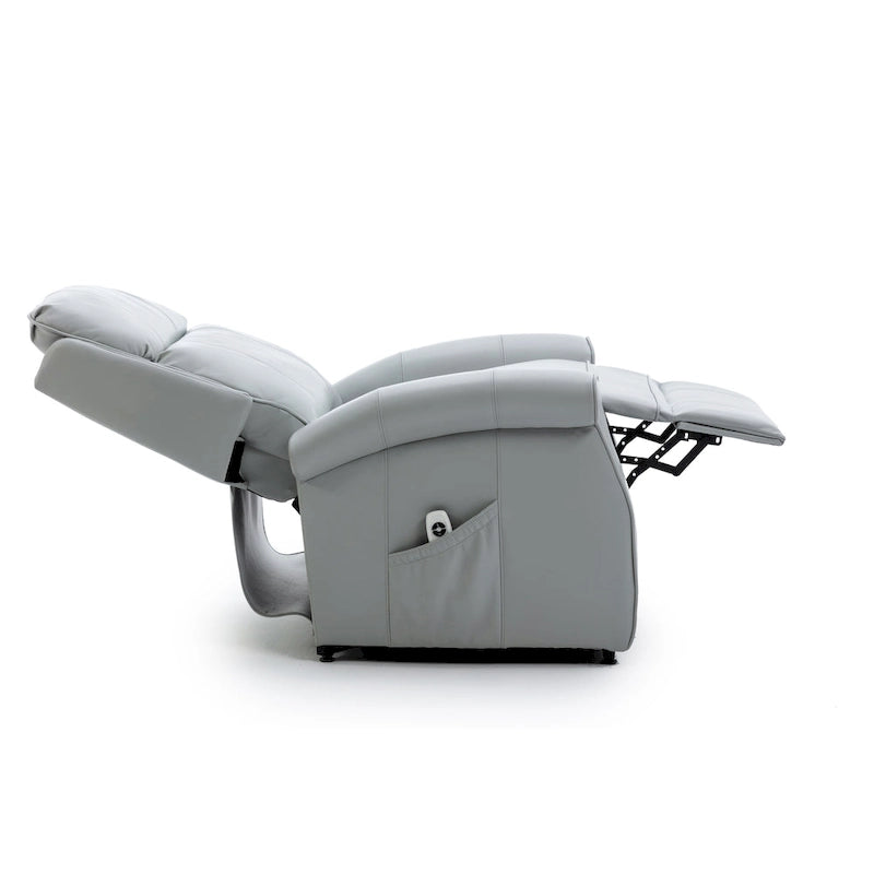 Sillón Reclinable Tradicional con Elevación Asistida – Piel Sintética, 3 Posiciones, 5 Colores