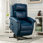 Sillón Reclinable Tradicional con Elevación Asistida – Piel Sintética, 3 Posiciones, 5 Colores