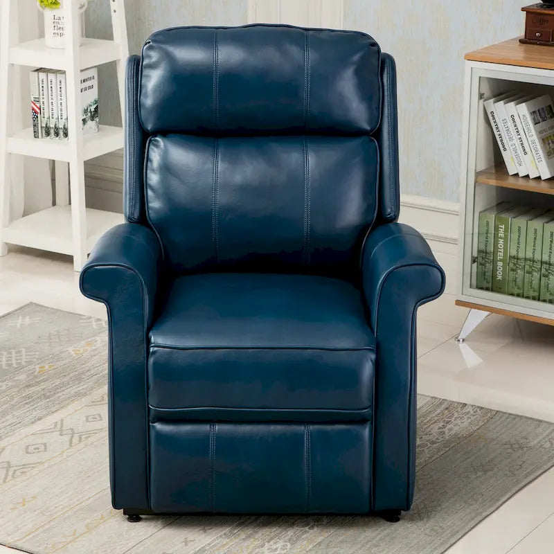 Sillón Reclinable Tradicional con Elevación Asistida – Piel Sintética, 3 Posiciones, 5 Colores