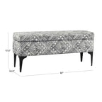 Banco moderno de almacenamiento de 42" con tapa elevable – Múltiples opciones de tapizado