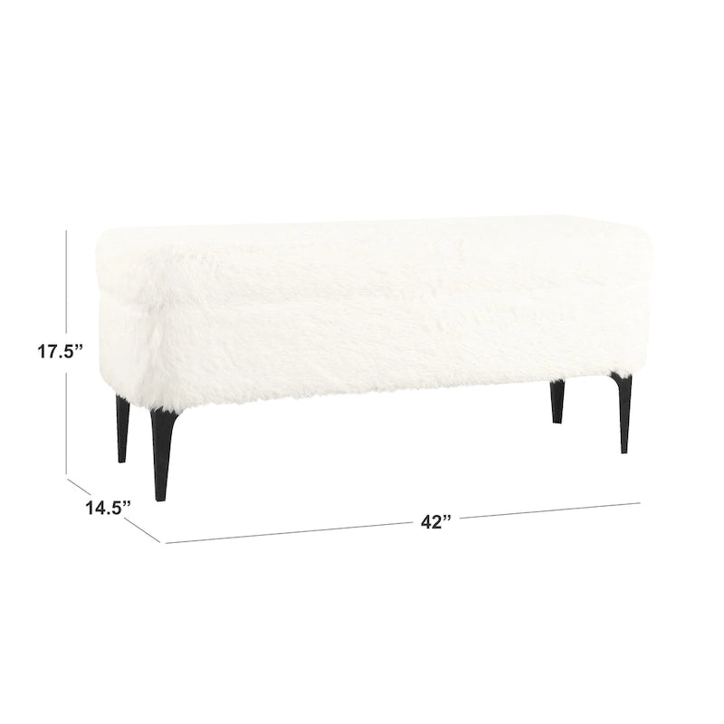Banco moderno de almacenamiento de 42" con tapa elevable – Múltiples opciones de tapizado