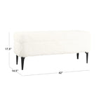 Banco moderno de almacenamiento de 42" con tapa elevable – Múltiples opciones de tapizado