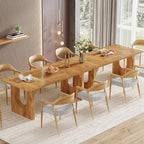 Mesa de comedor rectangular blanca de 70.89" – Con capacidad para 6-8 personas, MDF resistente a los arañazos