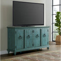 Mueble de TV de madera maciza de 65" – Centro multimedia rústico estilo granja, 5 colores