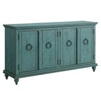Mueble de TV de madera maciza de 65" – Centro multimedia rústico estilo granja, 5 colores