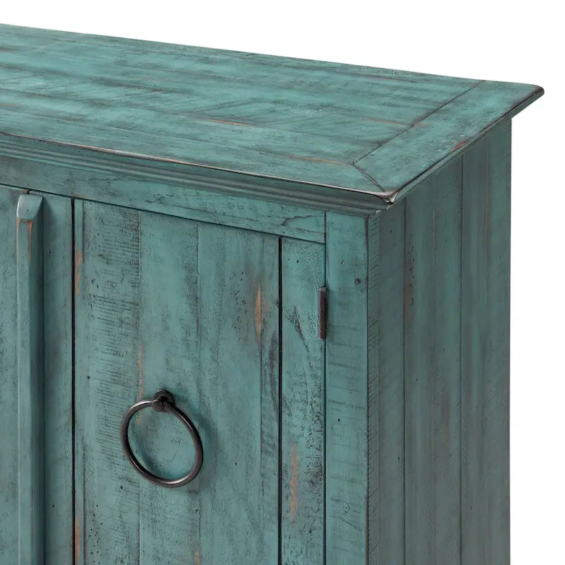 Mueble de TV de madera maciza de 65" – Centro multimedia rústico estilo granja, 5 colores