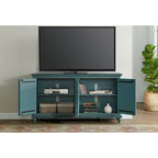 Mueble de TV de madera maciza de 65" – Centro multimedia rústico estilo granja, 5 colores