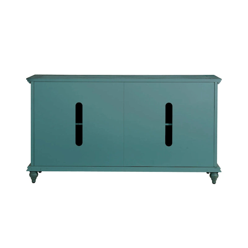 Mueble de TV de madera maciza de 65" – Centro multimedia rústico estilo granja, 5 colores