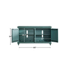 Mueble de TV de madera maciza de 65" – Centro multimedia rústico estilo granja, 5 colores