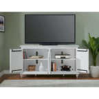 Mueble de TV de madera maciza de 65" – Centro multimedia rústico estilo granja, 5 colores