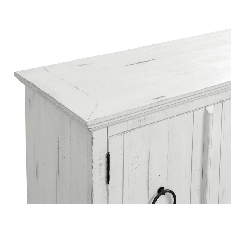 Mueble de TV de madera maciza de 65" – Centro multimedia rústico estilo granja, 5 colores