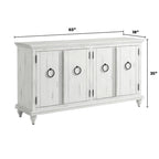Mueble de TV de madera maciza de 65" – Centro multimedia rústico estilo granja, 5 colores