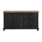 Mueble de TV de madera maciza de 65" – Centro multimedia rústico estilo granja, 5 colores