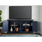 Mueble de TV de madera maciza de 65" – Centro multimedia rústico estilo granja, 5 colores
