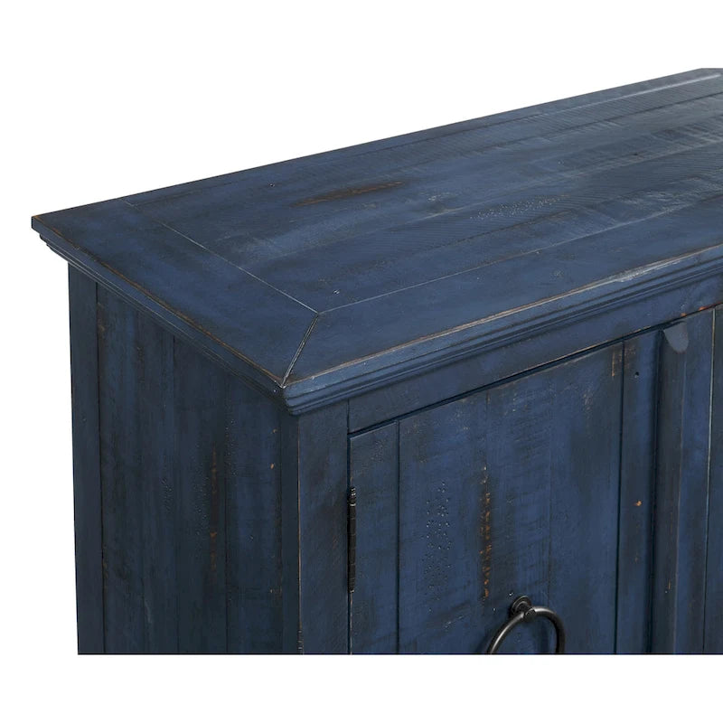 Mueble de TV de madera maciza de 65" – Centro multimedia rústico estilo granja, 5 colores