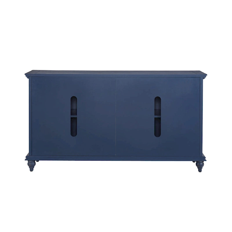 Mueble de TV de madera maciza de 65" – Centro multimedia rústico estilo granja, 5 colores
