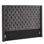 Cabecero tapizado Wingback con botones decorativos – Elegante acento para el dormitorio