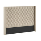 Cabecero tapizado Wingback con botones decorativos – Elegante acento para el dormitorio