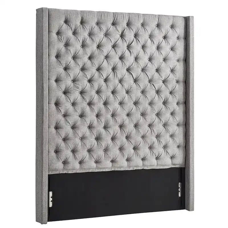 Cabecero tapizado Wingback con botones decorativos – Elegante acento para el dormitorio