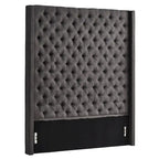 Cabecero tapizado Wingback con botones decorativos – Elegante acento para el dormitorio