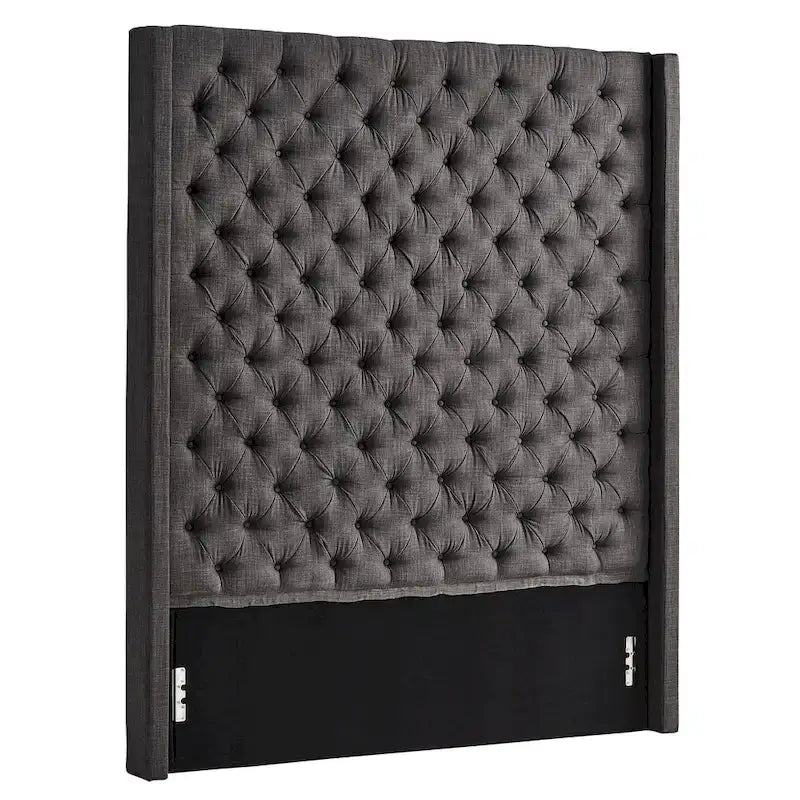 Cabecero tapizado Wingback con botones decorativos – Elegante acento para el dormitorio