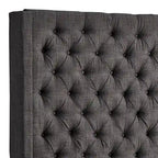 Cabecero tapizado Wingback con botones decorativos – Elegante acento para el dormitorio