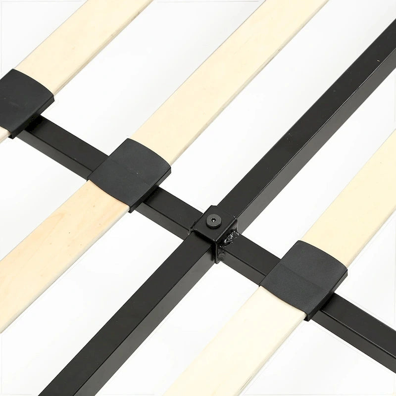 Estructura de cama individual Twin Gaming – Diseño de carreras en negro y rojo para niños y adolescentes