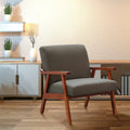 Sillón Mid-Century con Estructura de Madera Maciza – Varios Colores