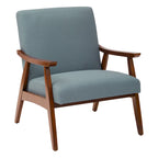 Sillón Mid-Century con Estructura de Madera Maciza – Varios Colores