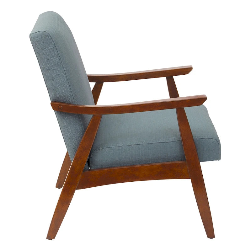 Sillón Mid-Century con Estructura de Madera Maciza – Varios Colores